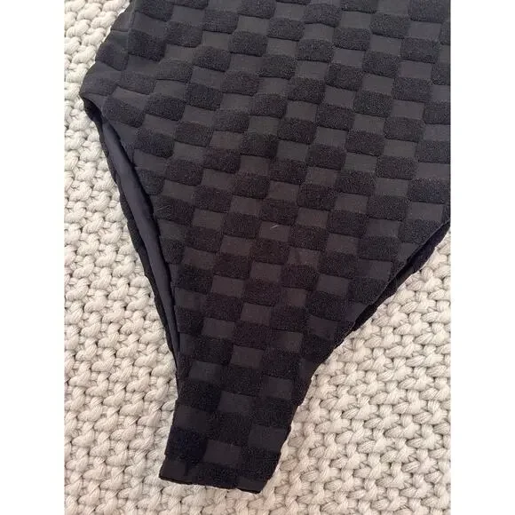 Skatie• ‘Zoey’ One Piece Swimsuit in MONACO Terrycloth Checkered - Picture 9 of 11